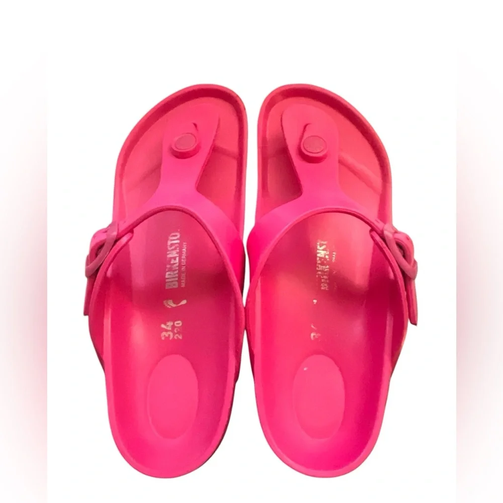 Birkenstock Gizeh EVA Girls' Sandal, Pink, 34 EU, US 3-3.5